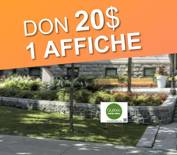 Don 20$ = 1 affiche