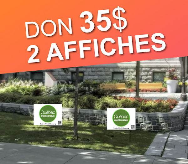 Don 35 $ = 2 affiches