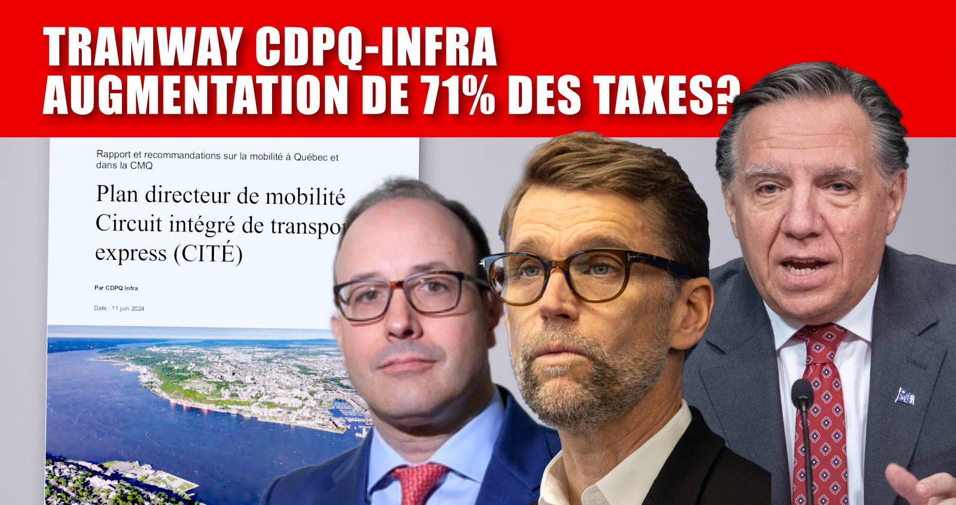 Augmentation de 71% des taxes municipales pour le tramway?